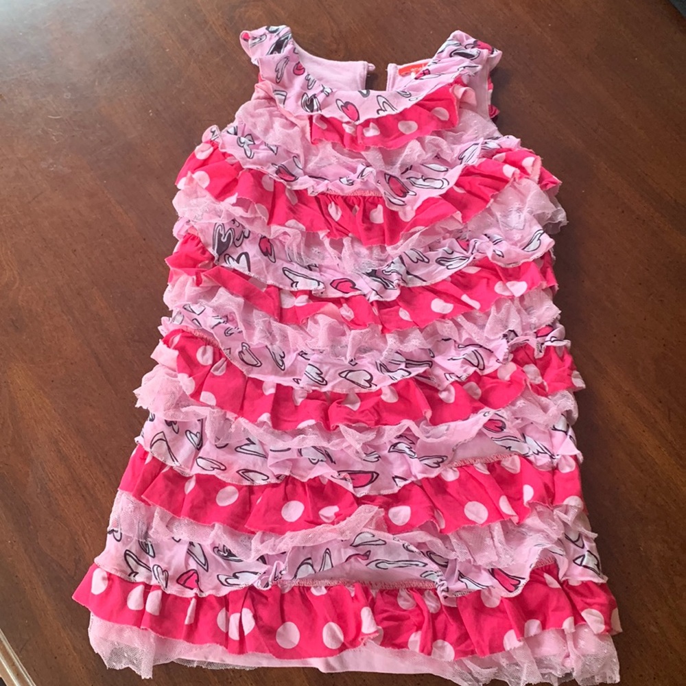 Boutique ruffled girls dress